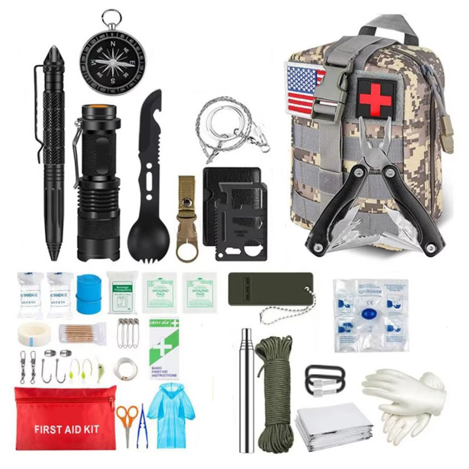 Outdoor Adventure Kit - Kit pertolongan pertama bertahan hidup Set