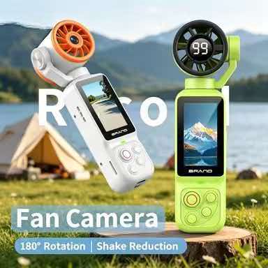 Outdoor Adventure Series - Kamera Aksi Genggam dengan Kipas, Fokus