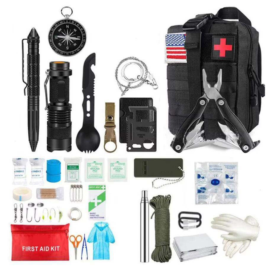 Outdoor Adventure Kit - Kit pertolongan pertama bertahan hidup Set