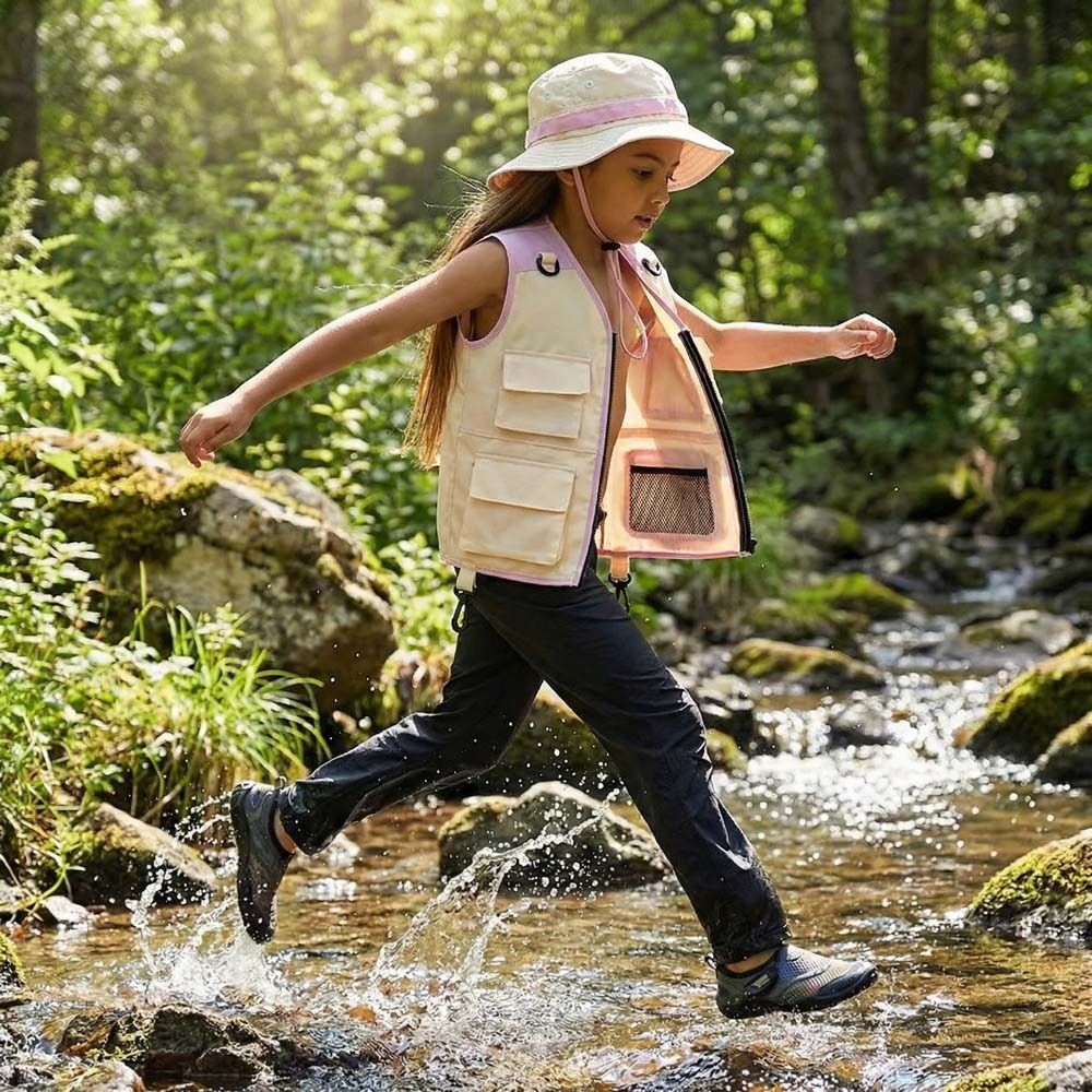 Outdoor Adventure Holidays - Pakaian Musim Panas Rompi Penjelajah Topi
