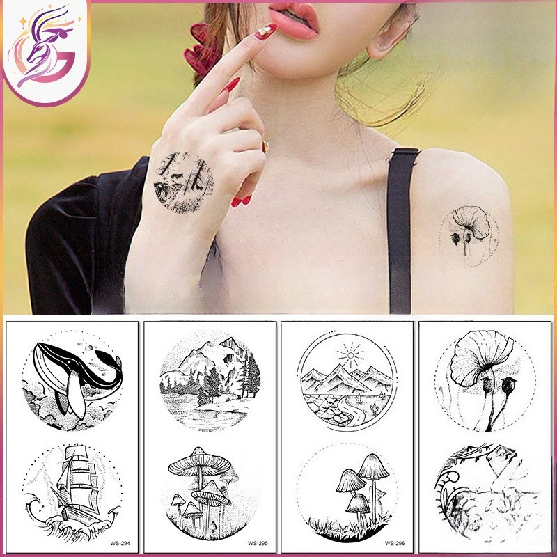 Outdoor Adventure Kids Party - Stiker Tato Anak Kreatif Motif Hutan