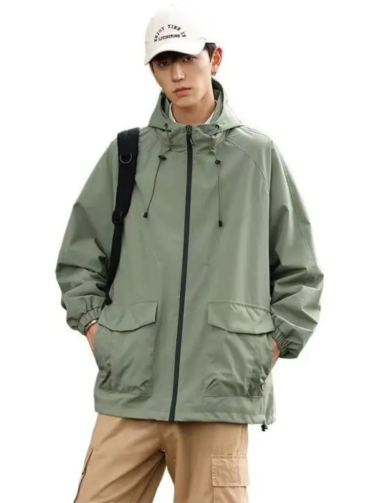 Outdoor Adventure Hong Kong - Jaket Berkerudung Luar Ruangan Pria Wanita