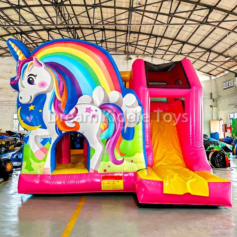 Outdoor Adventure Kids Party - Istana Balon PVC Unicorn Pelangi, Taman