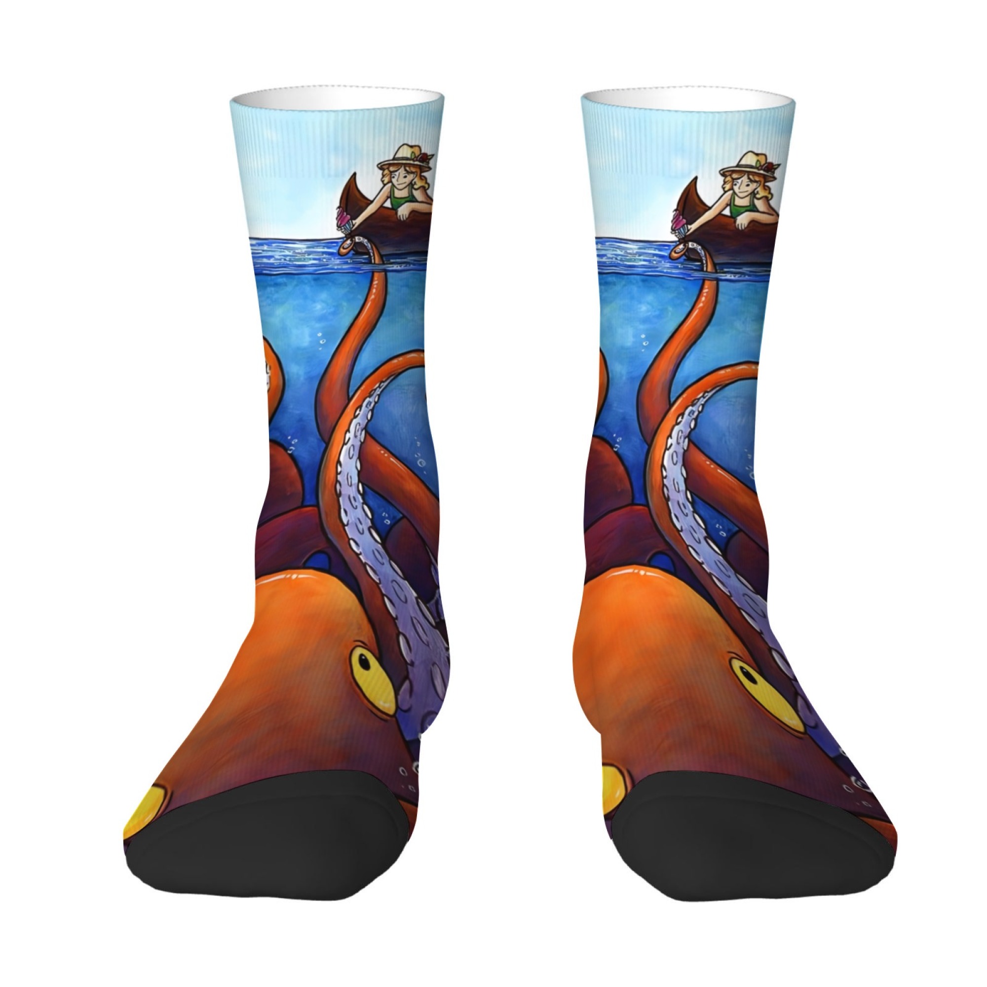 Outdoor Adventure Holidays - Kaus Kaki Motif Petualangan Laut Lembut