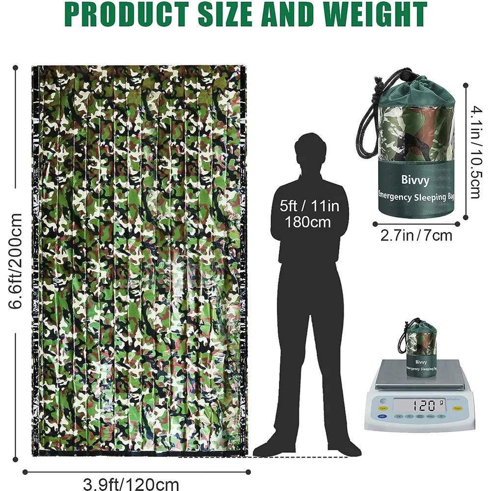 PE kantong tidur darurat kamuf - Outdoor Adventure Kit ulasan dan harga