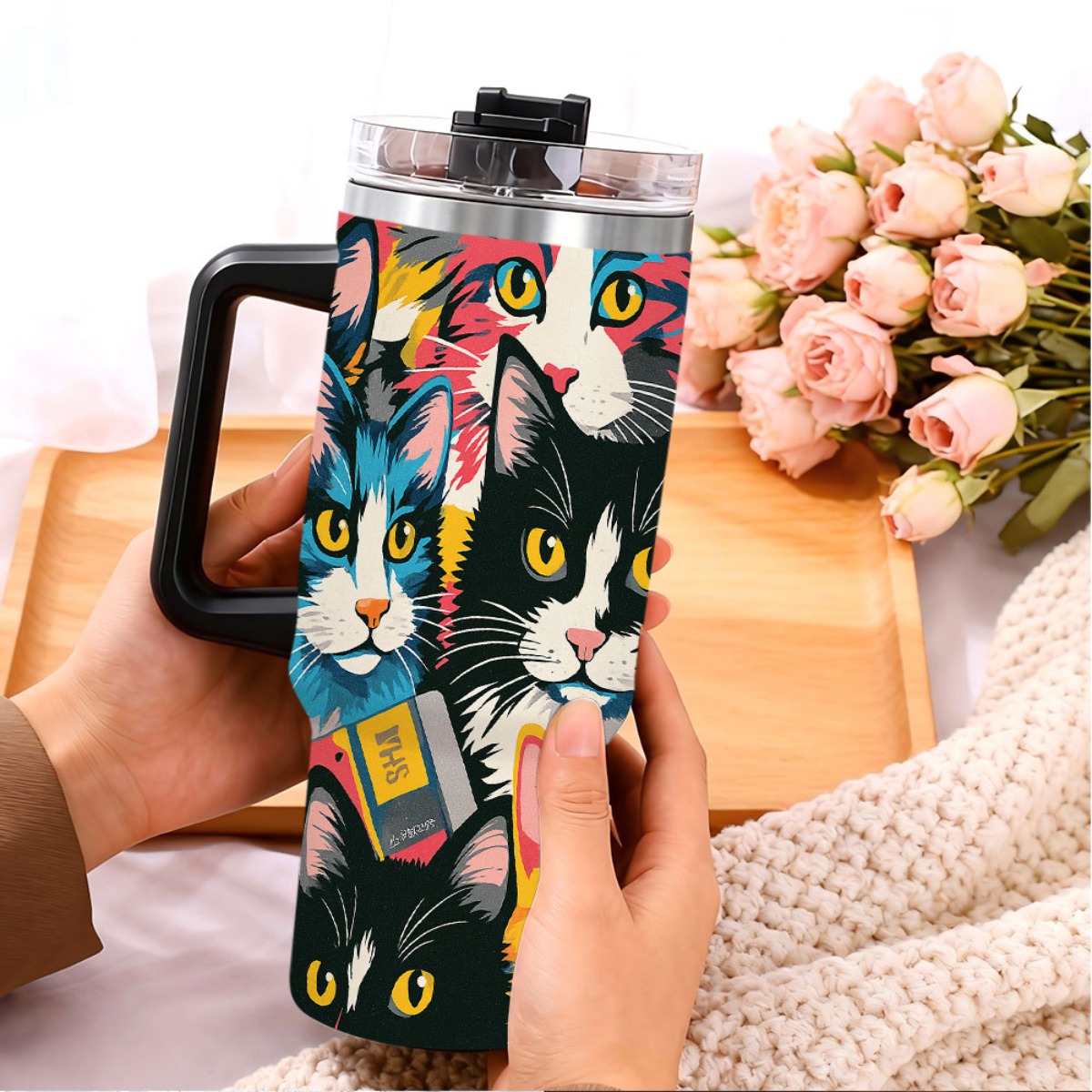 1 buah Mug Kucing Stainless St - Outdoor Adventure Holidays ulasan dan harga