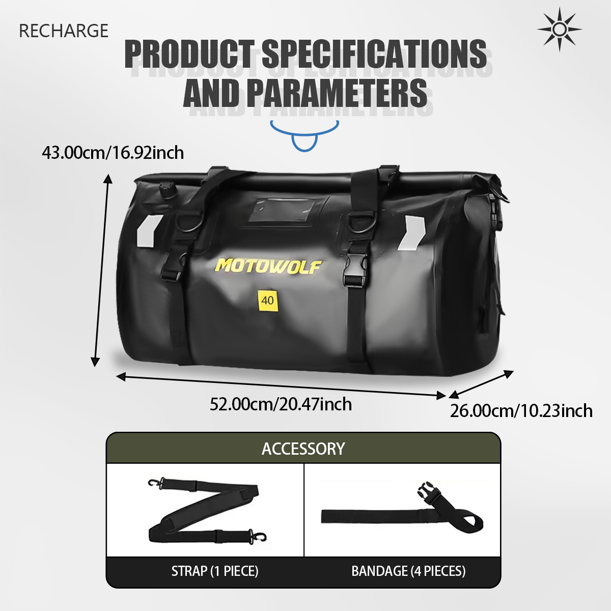 Tas Ransel Tahan Air 40L/66L T - Outdoor Adventure Kayak ulasan dan harga