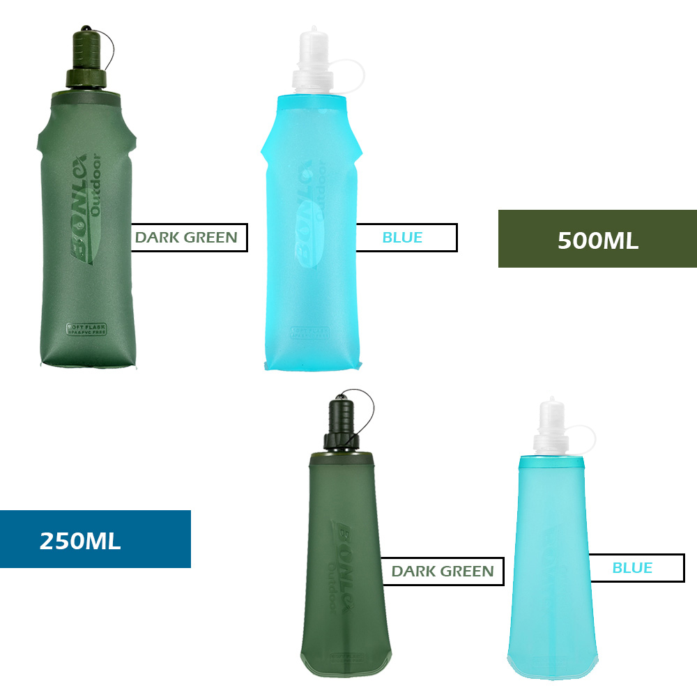 250ml 500ml Kantong Air Lipat  - Outdoor Adventure Kit ulasan dan harga