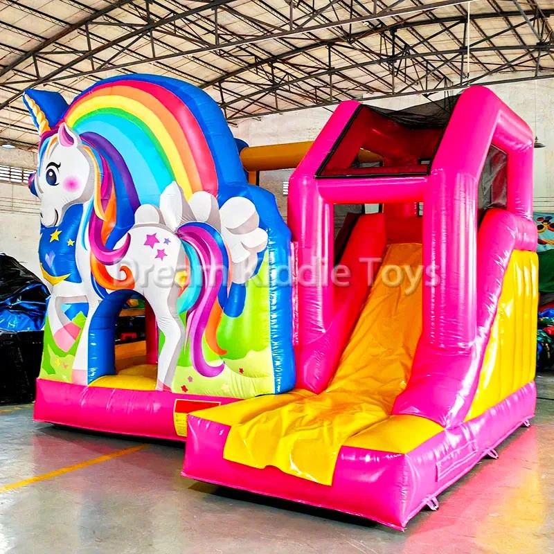 Istana Balon PVC Unicorn Pelan - Outdoor Adventure Kids Party ulasan dan harga