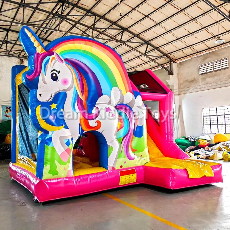Istana Balon PVC Unicorn Pelan - Outdoor Adventure Kids Party ulasan dan harga