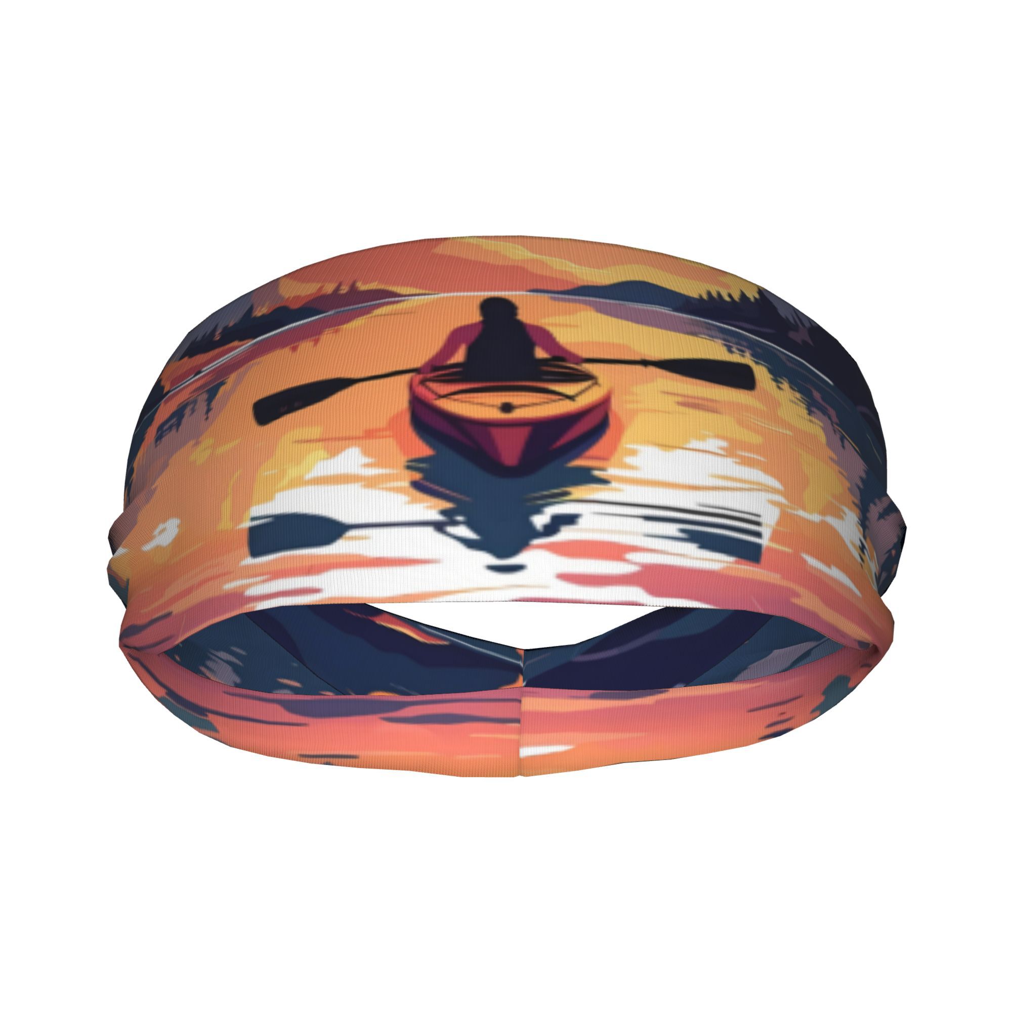 Ikat Kepala Motif Kayak Sunset - Outdoor Adventure Kayak ulasan dan harga